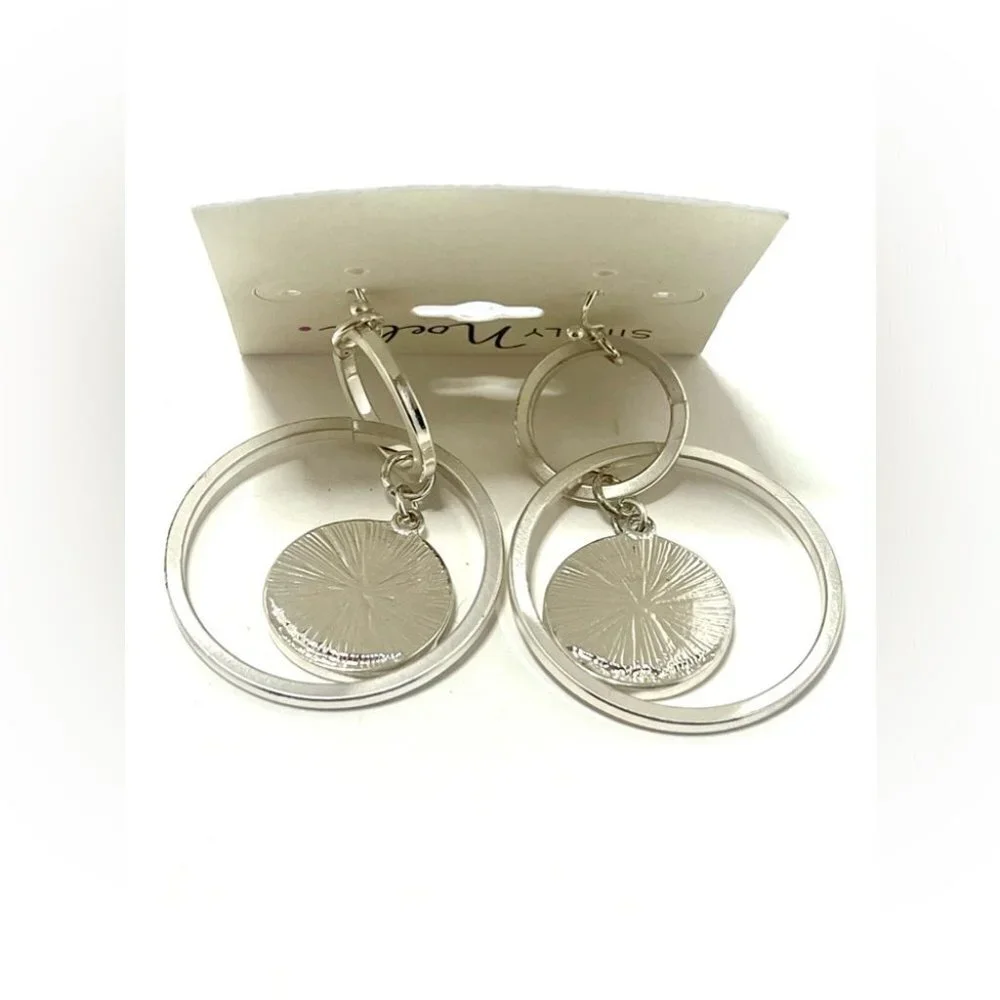 Silver Simply Nicole Loops Earrings - Picture 3 of 3
